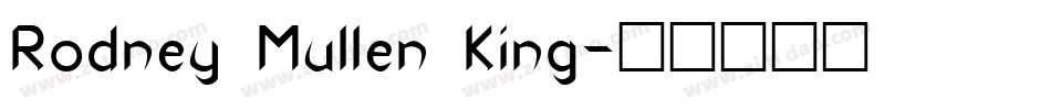 Rodney Mullen King字体转换